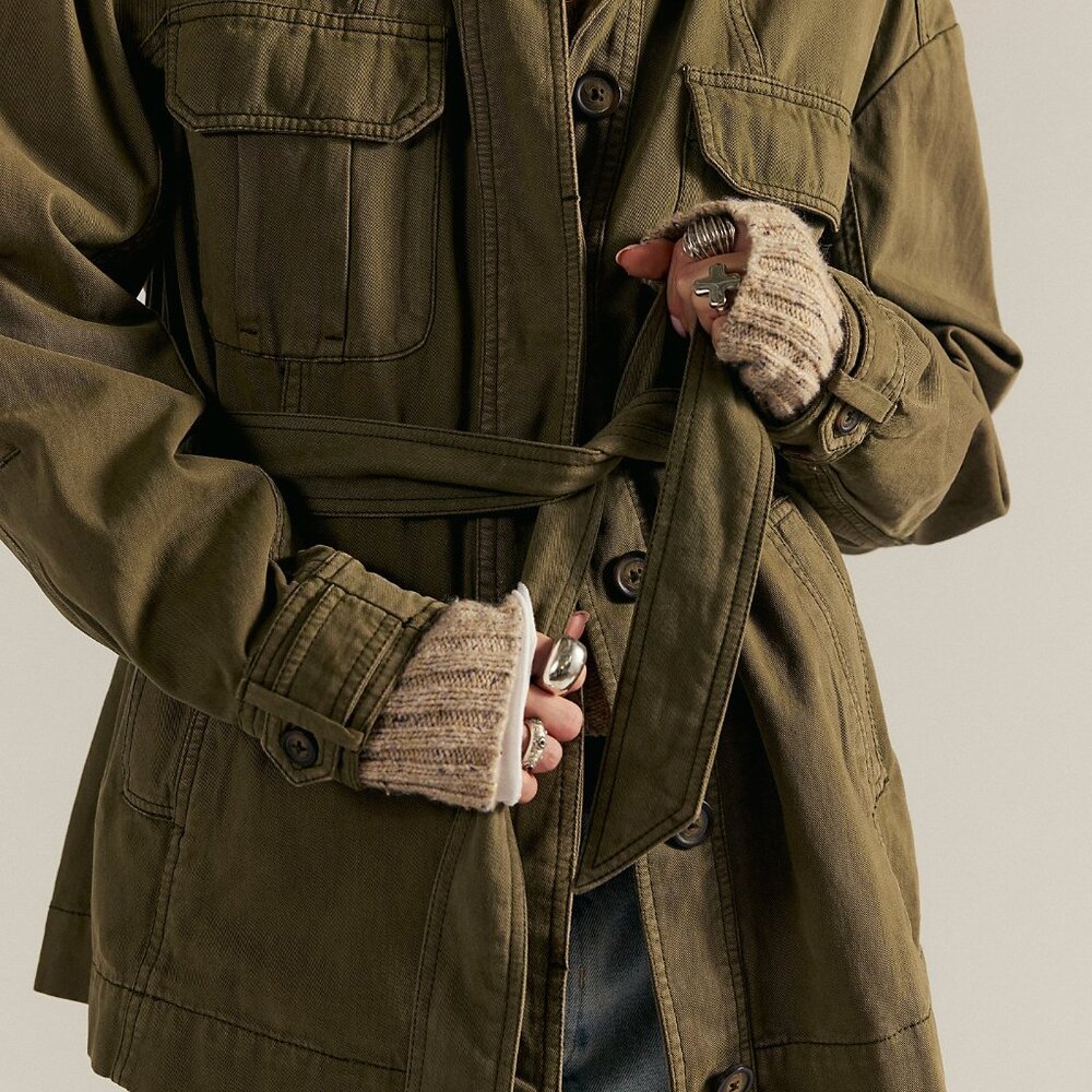 Free People We The Free Jonah Safari Jacket M NWT - Picture 5 of 5